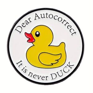 Yellow Rubber Duck Enamel Pin, Funny, NEW
